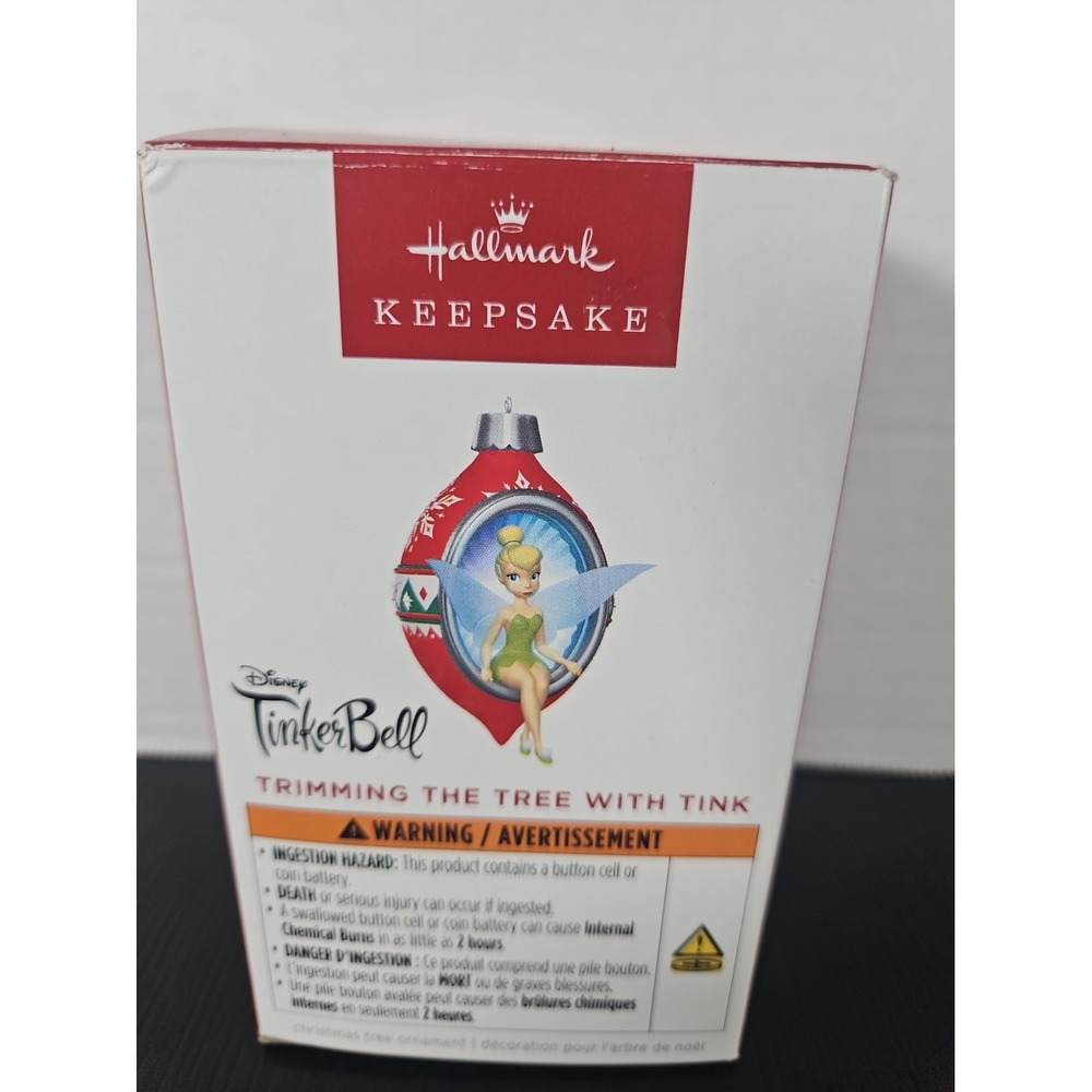Hallmark 2025 Keepsake Tinker Bell Trimming The Tree With tink Ornament New